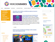 Tablet Screenshot of portal.mercociudades.net